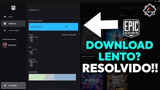 EPIC GAMES DOWNLOAD LENTO  RESOLVIDO 2024 [upl. by Elimay]