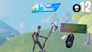 LEVIATHAN AXE Gameplay  12 Kills Solo Win w HANDCAM amp Keyboard ASMR Fortnite No Commentary [upl. by Lelah]