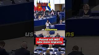 Polish lady SLAM DUNK at EU Migration Pact Debate  Poland is truly Europes LAST HOPE [upl. by Bernadette]