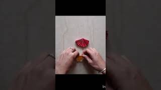 Paper Diya Makeing at Home 🪔 diwali diya diwalidecoration decor craft diy [upl. by Kiehl]