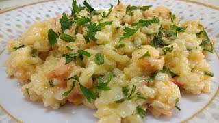 RISOTO DE CAMARÃO RECEITA MUITO FÁCIL E SABOROSA ESPECIAL SEMANA SANTA [upl. by Weinstock]