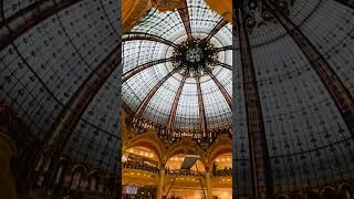 Galeries Lafayette Paris nature france paris [upl. by Atinauq]