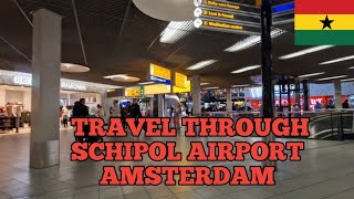 TRAVELLING TO GHANA 🇬🇭 THROUGH AMSTERDAM SCHIPOL AIRPORT [upl. by Beedon]