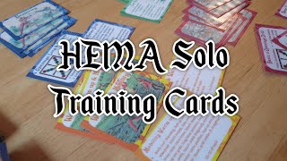 HEMA Training Cards  a solo practise aid for Historical fencers [upl. by Solegna]