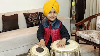 Prof Kartar Singh ji da 5 years Parpota Gunraaj Singh Raag Sri Raag [upl. by Nirtiak]