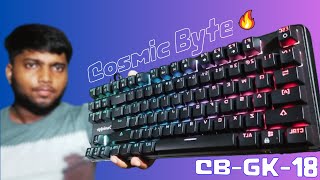 2024 Best Budget Mechanical Keyboard Cosmic Byte CB GK 18 Red Switch Review amp Sound Test [upl. by Eilema]