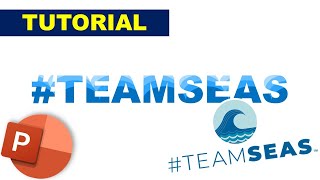 TeamSeas SPECIAL PowerPoint Text Reveal Animation  TeamSeas [upl. by Wyler]