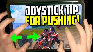 BEST JOYSTICK MOVEMENT FOR PUSHING ENEMIES WITH HANDCAM  PUBG Mobile [upl. by Uzzial]