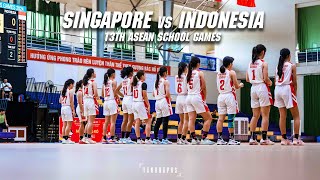 DOUBLE SEMI FINALS FOR SINGAPORE  SINGAPORE vs INDONESIA 13th ASEAN SCHOOL GAMES 2024 [upl. by Hort345]