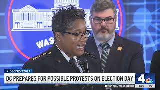 DC preps for possibly protests on Election Day  NBC4 Washington [upl. by Lindsay]