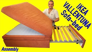 Ikea VALLENTUNA Sofa bed module Assembly instructions [upl. by Yssirk]