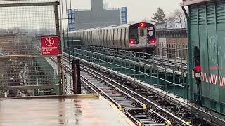 NYC Subway Tour of 75 StreetElderts Lane Station Before Renovation [upl. by Yeslek]