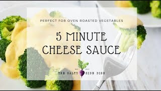 5 minute Cheese Sauce for Broccoli [upl. by Nahtannoj]