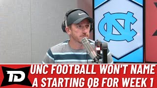 UNC Football wont name starting QB before Week 1 matchup at Minnesota [upl. by Combes]