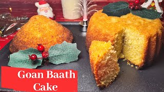 How To Make Goan Baath  Baath Cake Recipe  Coconut amp Semolina Cake  Goan Baath [upl. by Anilos]