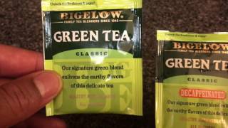 GREEN TEA  caffeinated versus decaffeinated [upl. by Yllac]