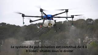 La pulvérisation par drone en viticulture [upl. by Eniwtna]