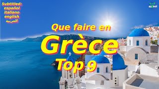 Top 9 des Endroits à Visiter en GRÈCE  Voyage Vidéo [upl. by Ailana]