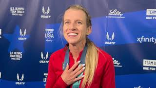 Bowerman Track Clubs Karissa Schweizer Finishes Third In Olympic Trials 5000m [upl. by Olav]