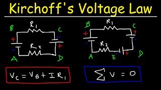 Kirchhoffs Voltage Law  KVL Circuits Loop Rule amp Ohms Law  Series Circuits Physics [upl. by Akeemahs]