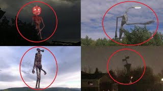 5 SIREN HEAD CHARACTERS CAUGHT ON CAMERA amp SPOTTED IN REAL LIFE 2 [upl. by Kennet]