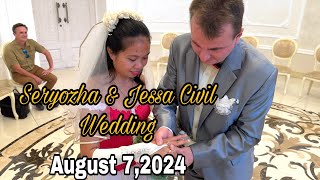 Seryozha amp Jessa Civil Wedding 💒l August 72024 [upl. by Seuguh]