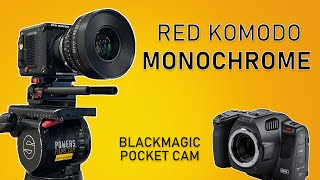 Red Komodo Monochrome Vs Blackmagic Pocket 6K Pro [upl. by Ydac]