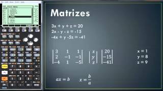 Matrizes  HP 50g [upl. by Atte]