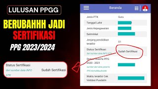 CEK DATA SERTIFIKASI BAGI YANG SUDAH LULUS PPG  NRG SUDAH MUNCUL UNTUK PPG DALJAB [upl. by Airdnazxela994]