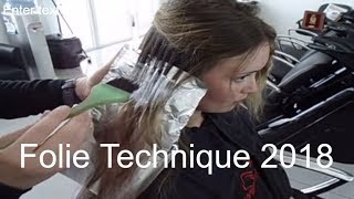 HOE KLEUR JE HAAR Folie TechniqueKim Kardashian highlights foiling Techniques by Amal Hermuz [upl. by Nnaassilem899]