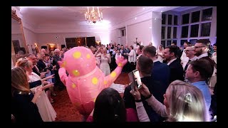 MR BLOBBY MAKES A SURPRISE APPEARANCE AT A WEDDING  RHINEFIELD HOUSE DJ FIRST DANCE [upl. by Nairda]