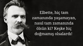 Kendi rızasıyla ölmek üzerine  Friedrich Nietzsche [upl. by Nnaitsirk]