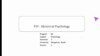 BNU Abnormal Psychology Session 1  Defining Abnormality [upl. by Nazay847]