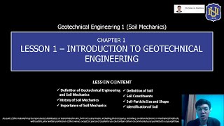 Geotechnical Engg 1 Soil Mechanics  Introduction to Geotechnical Engineering [upl. by Marleen466]