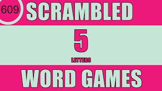 Scrambled Word Games  Can you guess all scrambled words Jumbled Words Guess the Word Games [upl. by Ynaffyt]