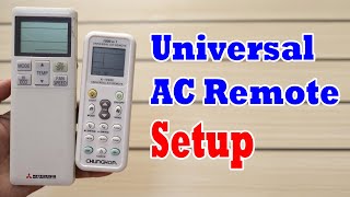 How to Setup Mitsubishi AC with Chunghop 1000 in 1 Universal AC Remote [upl. by Belshin972]