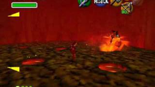 Legend of Zelda Ocarina of Time Fire Temple Boss Volvagia [upl. by Fogg139]