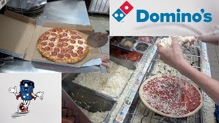 Dominos Pepperoni Pizza HOW ITS MADE [upl. by Felicdad83]