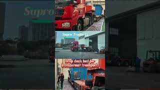 Drop Deck Bed CostEffective HighPerformance Transformer Transport Solution HeavyTransport [upl. by Hairakcaz]