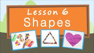 Shapes Lesson 6 Educational video for children Early childhood development [upl. by Anaeel]