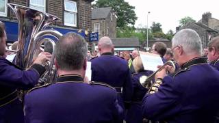 Brighouse and Rastrick Band  Hymn Tune at Greenfield for Alan Chamberlain [upl. by Ellehcem]