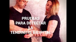 PRUEBAS PARA DETECTAR UNA TENDINITIS BICIPITAL [upl. by Pontias23]