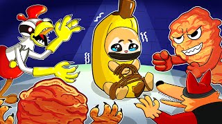 Jaxon Jackyl prefers Banana Cat to Clucky chicken  Banana Cat vs Cluckys Roblox Animation [upl. by Tully]