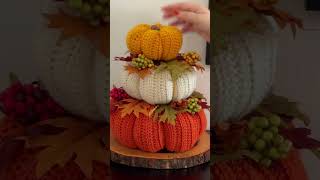 DECORATE FOR AUTUMN  Handmade Decor shorts windingroadcrochet crochet [upl. by Ailic131]