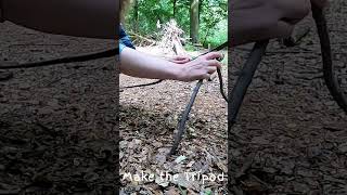 Making a Mini Den  Forest School Adventures forestschool natureplay rewildingchildhood [upl. by Gnilyam]