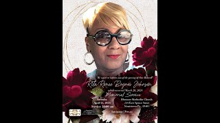 Memorial Services for Rita Renee Boynes Johnson [upl. by Terrence]