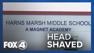 Parents outraged after middle school counselor shaves students head [upl. by Udelle]