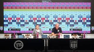 Pressekonferenz nach LASK  WAC [upl. by Stichter]