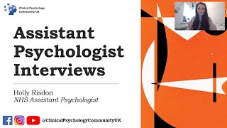 Assistant Psychologist Interviews [upl. by Chemosh358]