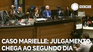 Caso Marielle julgamento de Ronnie Lessa e Élcio Queiroz chega ao segundo dia [upl. by Eibocaj681]